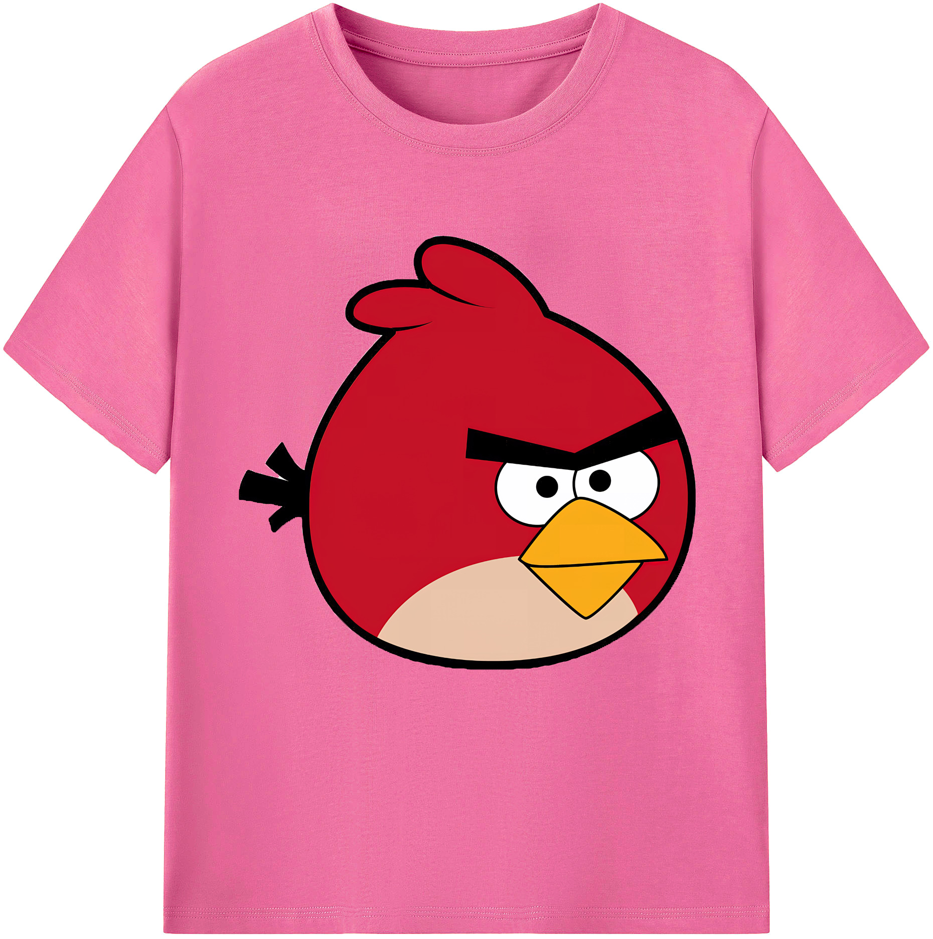 （画像用） Angry Birds アングリーバード レディースカジュアルプリントTシャツ（綿100％）